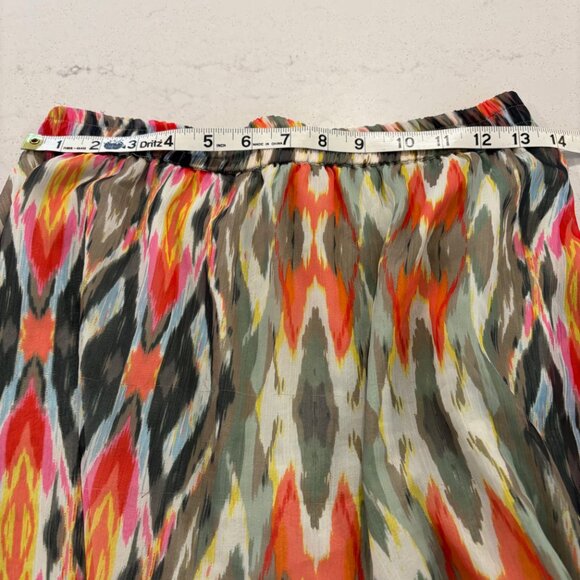 Esprit Skirt Women's Size 2 Multicolored Back Elastic Waist Lined Lightweight - Picture 8 of 9